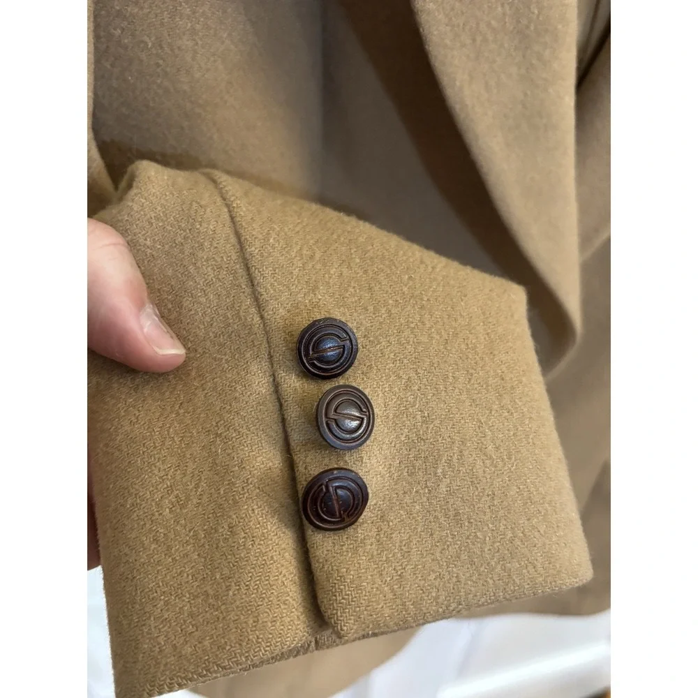 Vintage Western Americano Stetson Women  Wool Blazer Beige Measurements Included
